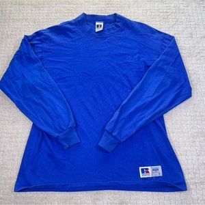 VTG 90’s Blue Russel Athletic Long Sleeve Shirt Size M